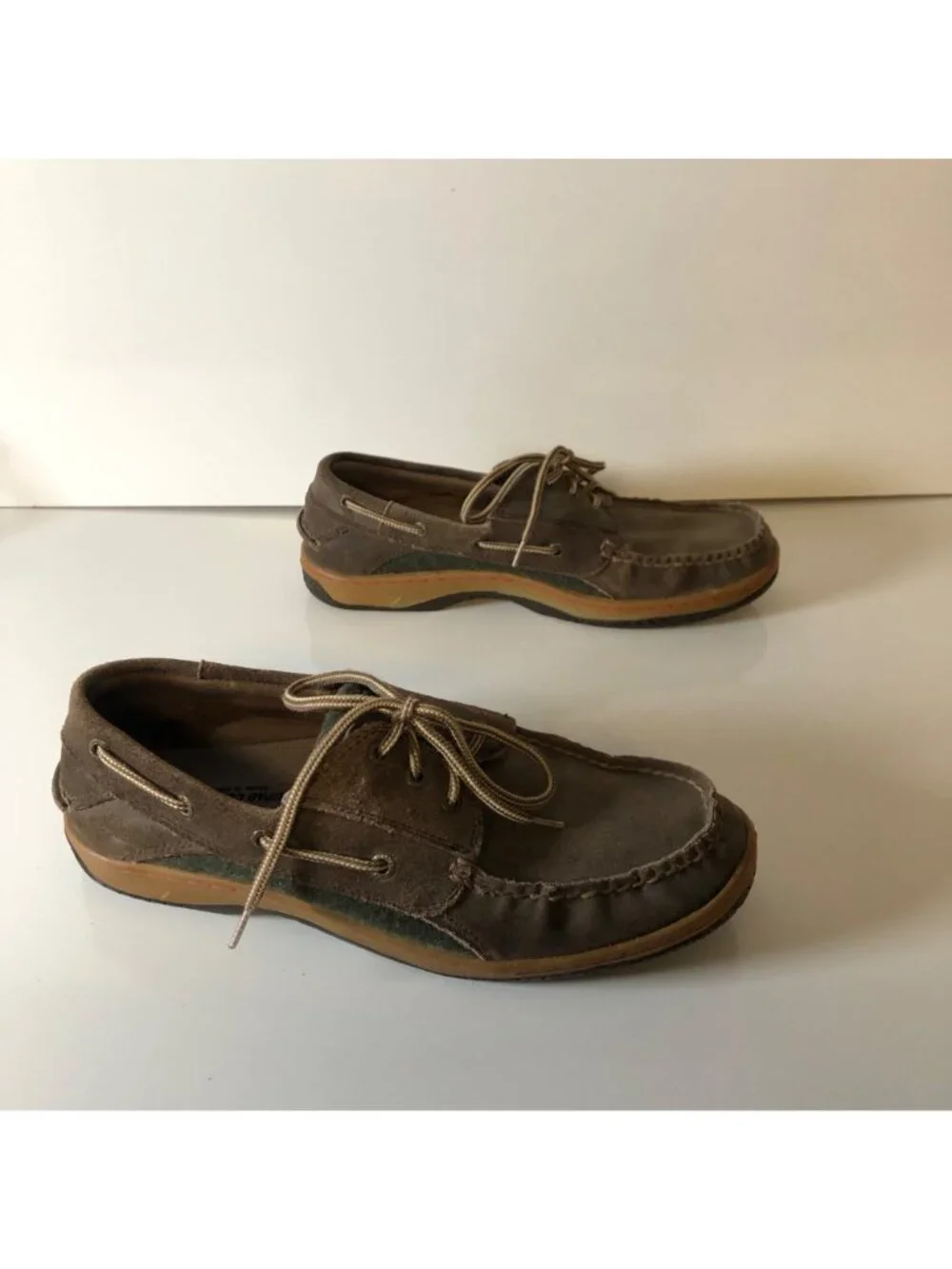 Sperry Top Sider Leather Boat Shoes Mens Size 11M Brown Non Marking Sole Loafer